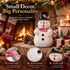 Hodao Funny Snowman Figurine – Whimsical Winter & Year-Round Home Decor