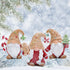 Hodao Christmas Gingerbread Gnomes Trio Decorations for Home