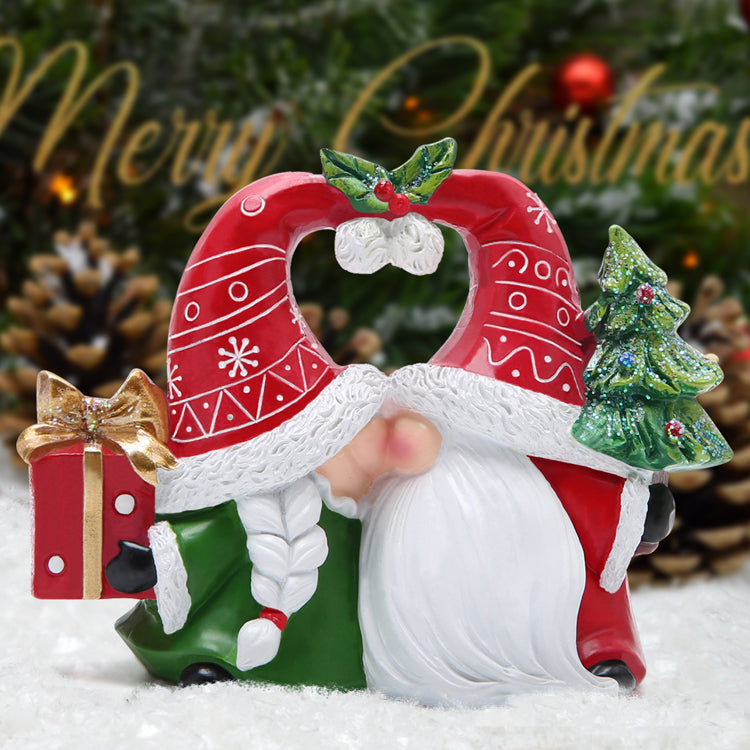 Hodao Christmas Gnomes Decorations with Christmas Tree ,Gifts and candy cane