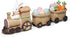 Hodao Easter Train Figurine Bundle (Choose 3/4/6-Piece Set) – Pastel Spring Tabletop Decor Collection with Bunny & Egg Carts, Cute Home Accent for Mantel, Shelf & Tiered Tray, Gift-Ready Easter Decor