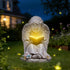 Hodao  Solar Angel Garden Statue with LED Lighted Book, Resin Outdoor Guardian Angel Figurine, Waterproof Lawn Yard Patio Decor, Memorial Sympathy Sculpture for Porch Backyard Gift