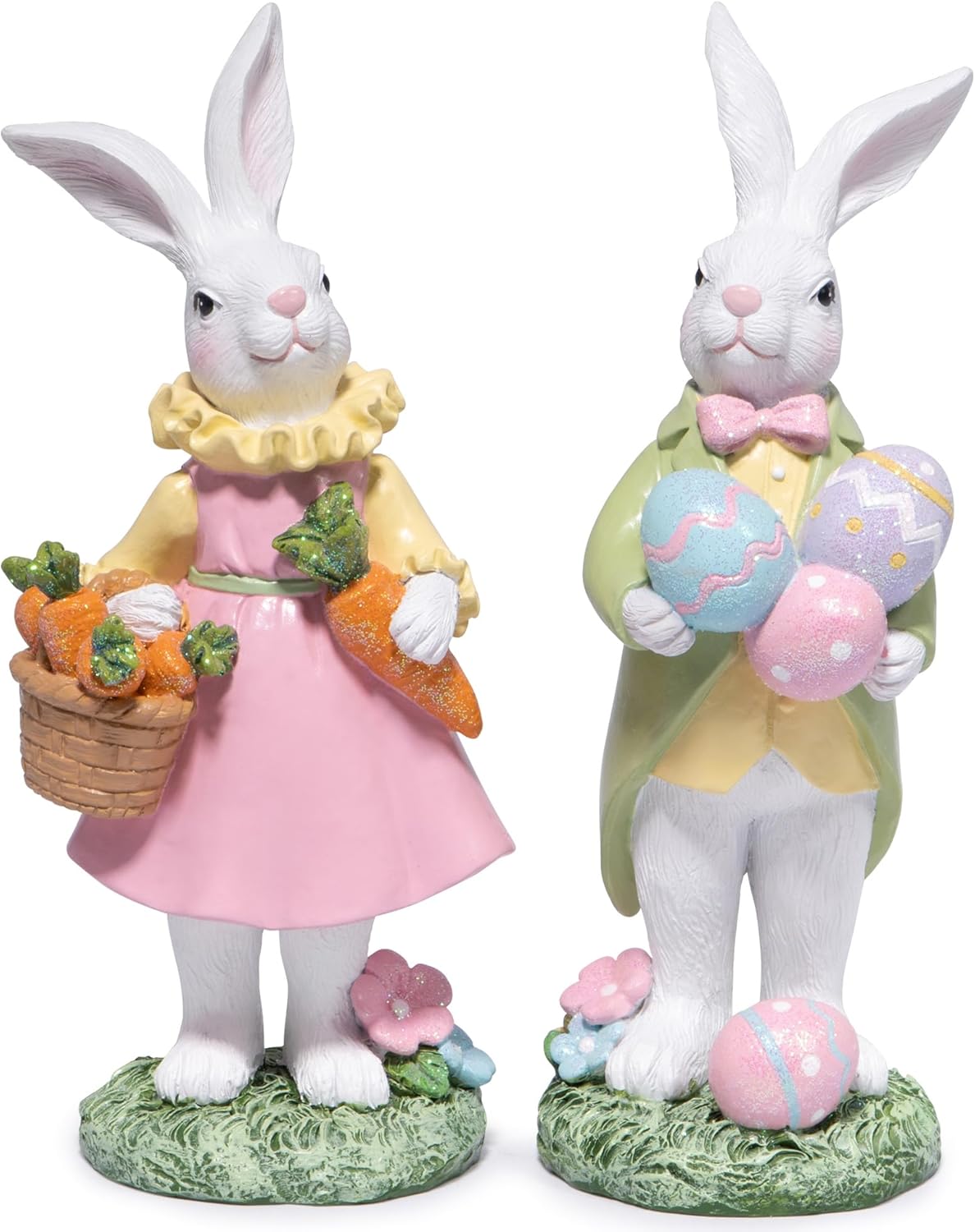 Hodao Easter Bunny Resin Figurines Collection