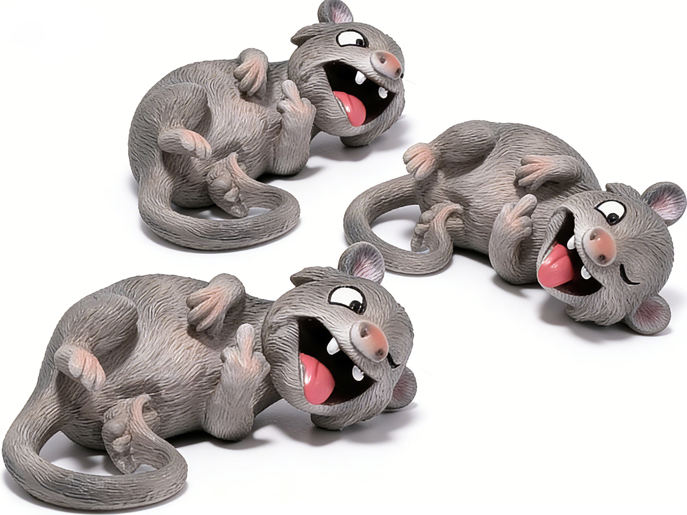 Hodao Hilarious Laughing Opossum Figurine, Novelty Gag Gift for Adults, Desk & Car Decor