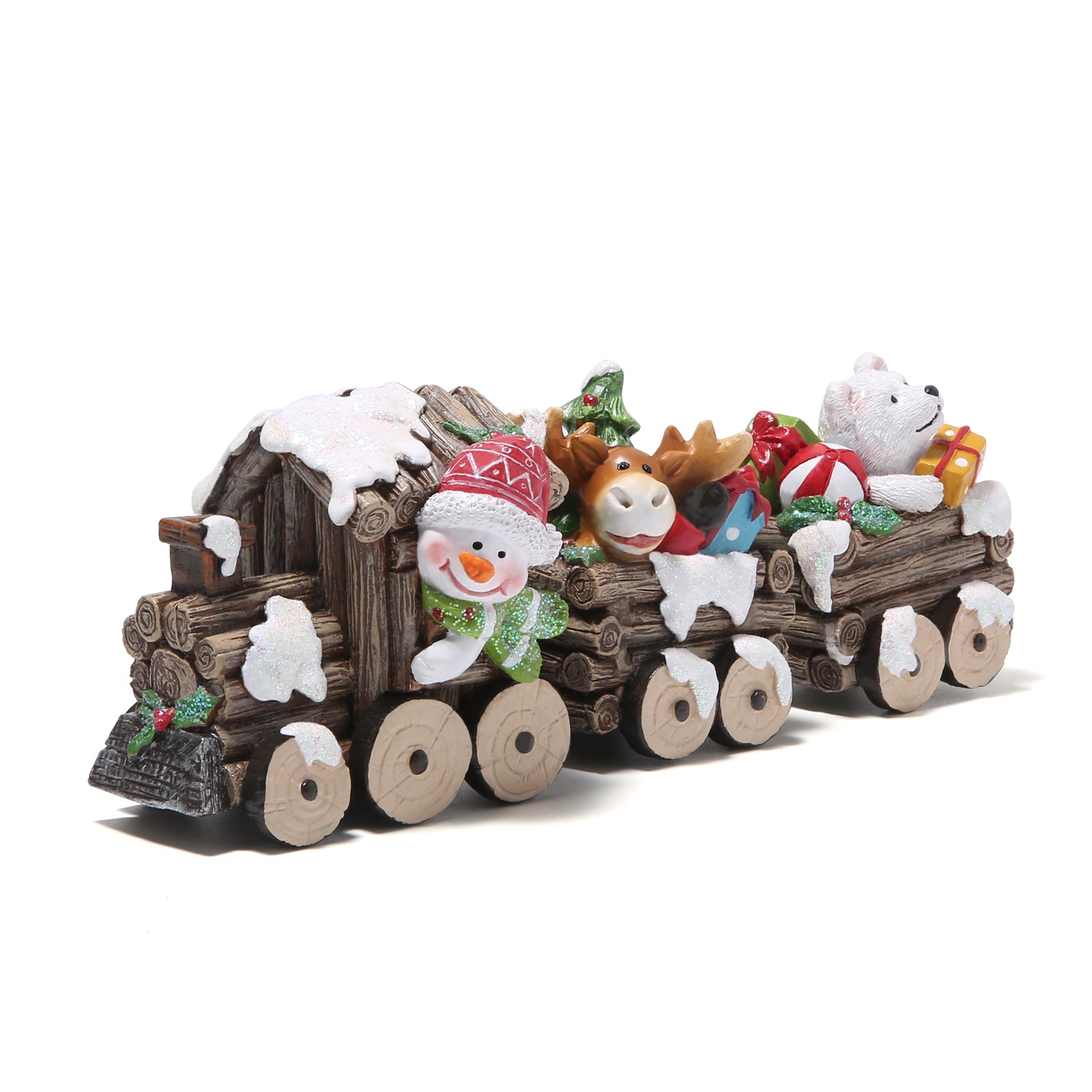 Hodao Christmas Small Train Figurines Decoration Gift Indoor