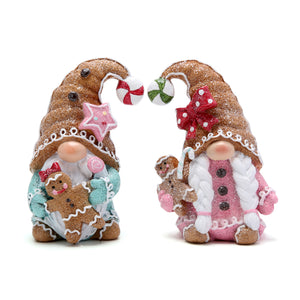 Hodao 2 PCS Christmas Gingerbread Man Gnomes