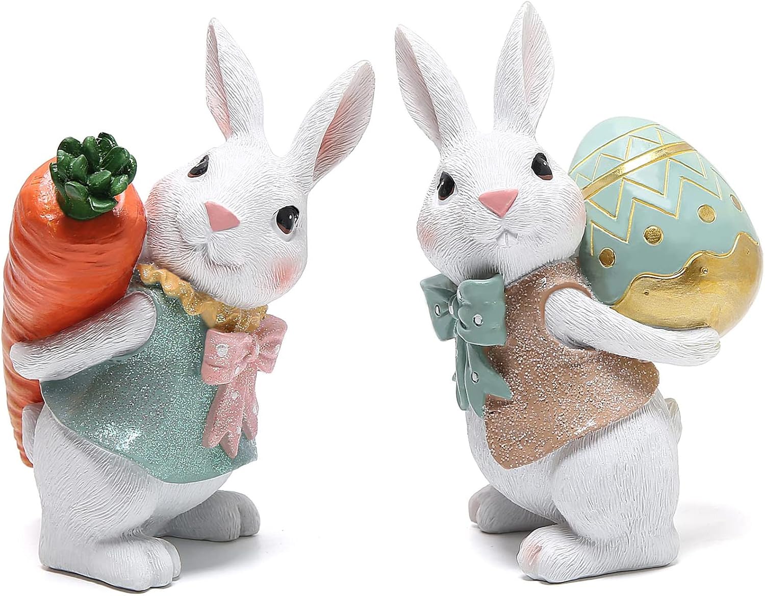 Hodao Easter Bunny Resin Figurines Collection