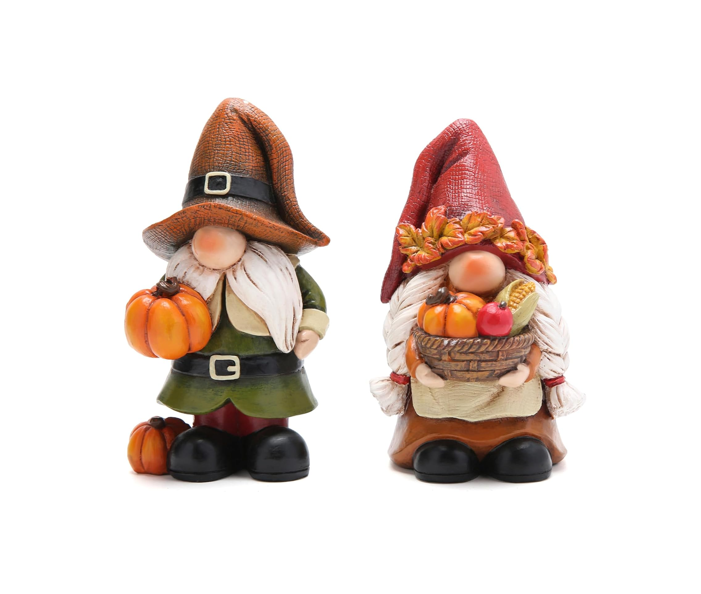 Hodao Thanksgiving Pumpkin Decorations Gnome Elf Collectibles Home Decor Thanksgiving Pumpkin Gnomes Charming Fall Collectibles for Home Decor and Unique Gifts(2 PCS)