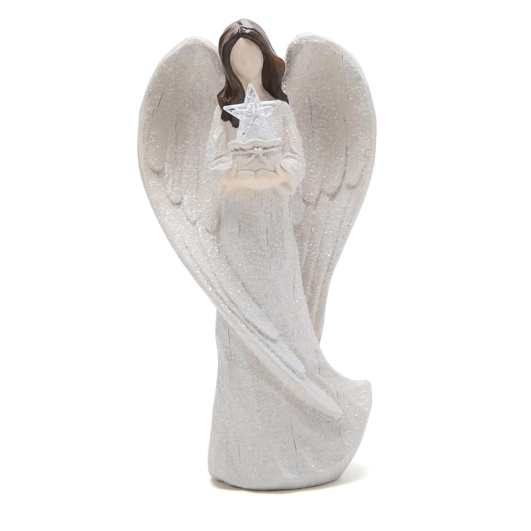 Hodao 8.9 Inch Angel Figurines Praying Home Decorations