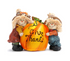 Hodao Fall Thanksgiving Resin Scarecrow Pumpkin Figurines