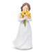 Hodao Warm Embrace Figurine, hand-painted for friends, sunflower lovers, moms & grandmas. (White-Flower)