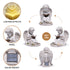 Hodao  Solar Angel Garden Statue with LED Lighted Book, Resin Outdoor Guardian Angel Figurine, Waterproof Lawn Yard Patio Decor, Memorial Sympathy Sculpture for Porch Backyard Gift