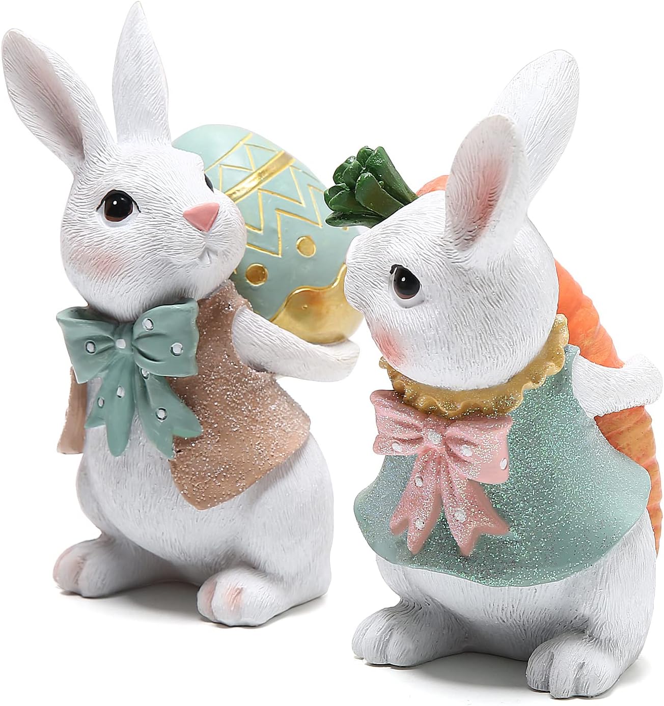 Hodao Easter Bunny Resin Figurines Collection