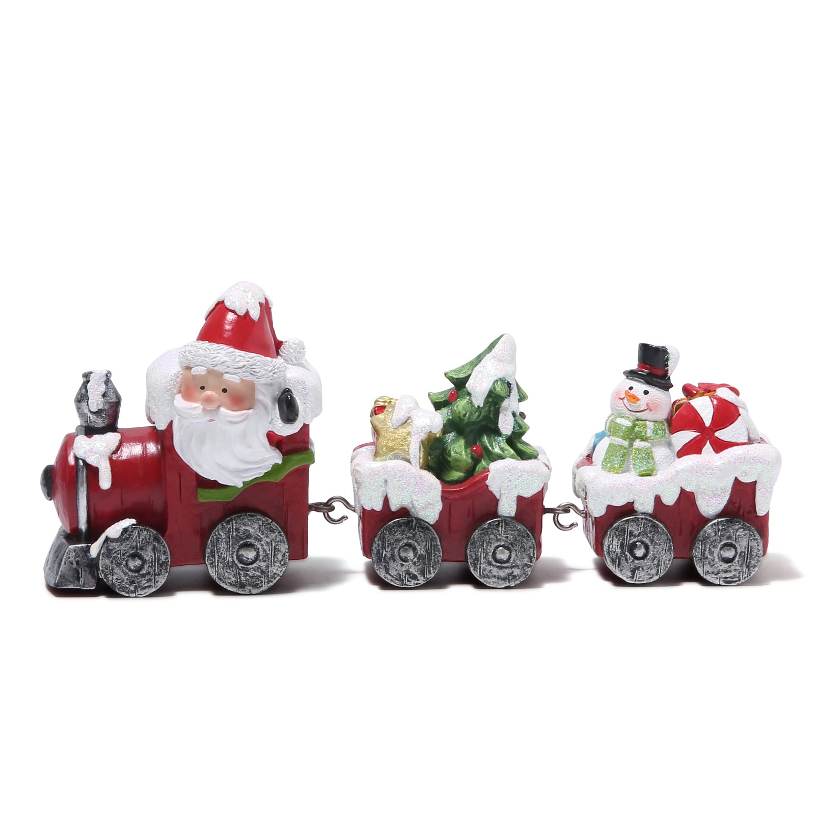 Hodao Christmas Small Train Figurines Decoration Gift Indoor