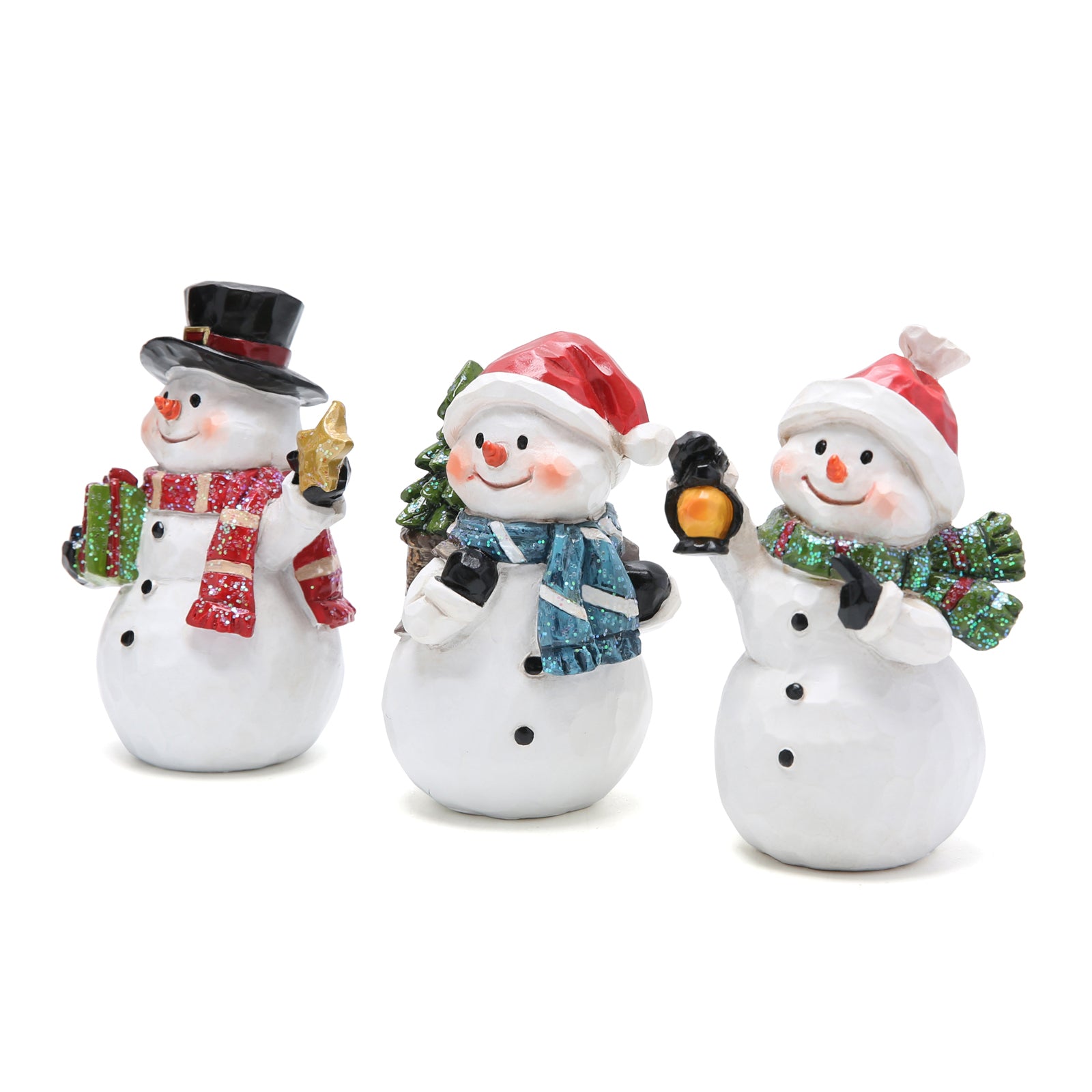 Hodao 3 PCS Christmas Snowman Decorations for Home Xmas Gifts