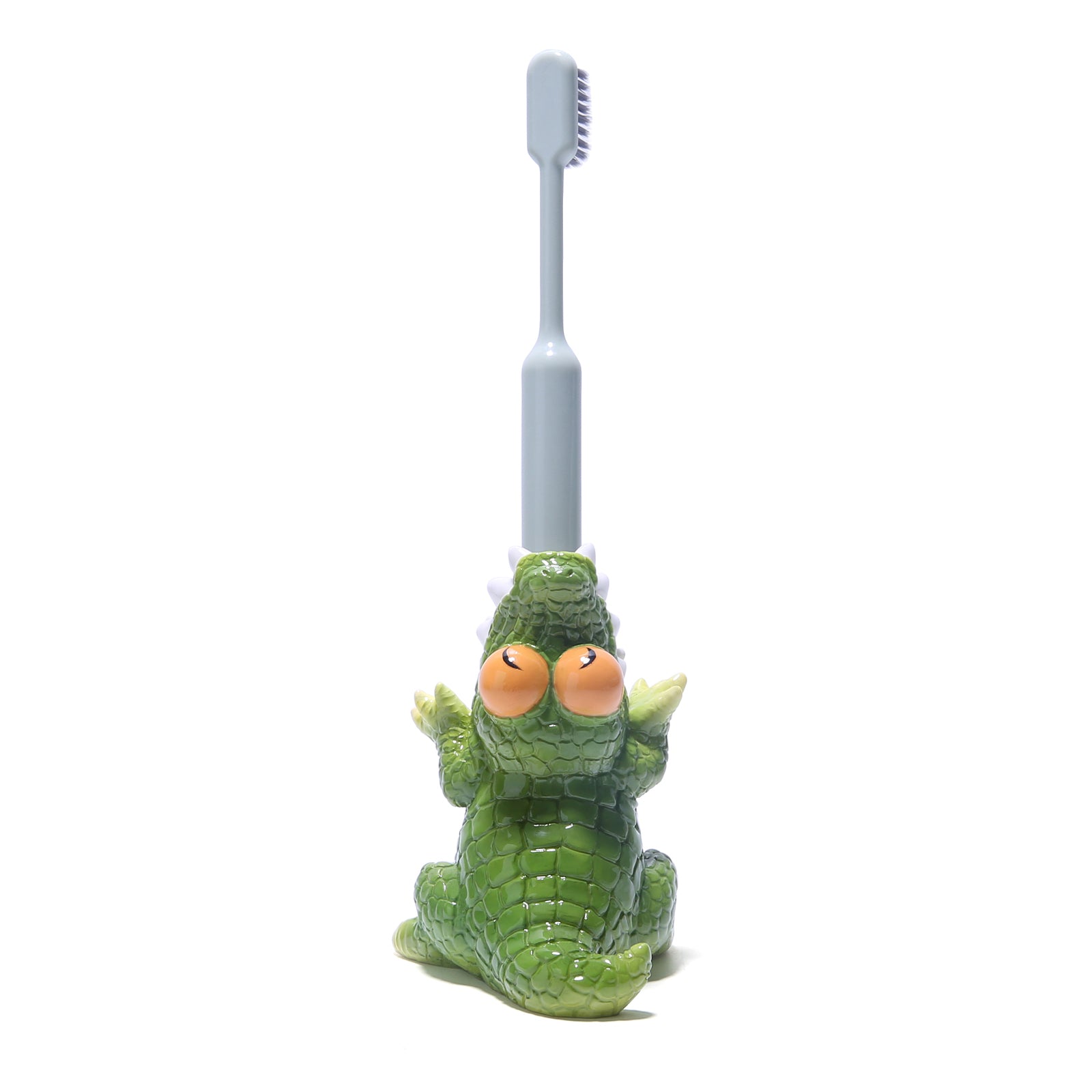 HODAO resin green small crocodile toothbrush holder