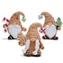 Hodao Christmas Gingerbread Gnomes Trio Decorations for Home