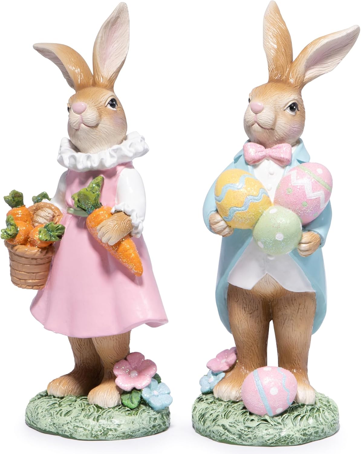 Hodao Easter Bunny Resin Figurines Collection