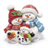 Hodao Snowman Family Figurines Christmas Decor – Hand-Painted Resin Decorations with Hats, Scarves & Glitter, Indoor Holiday Ornaments for Home, Bedroom, Mantel, Tabletop Display & Heartwarming Gift