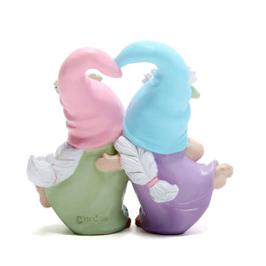 Hodao Summer Sisterhood Friendship Loving Gnomes Collectible Figurines