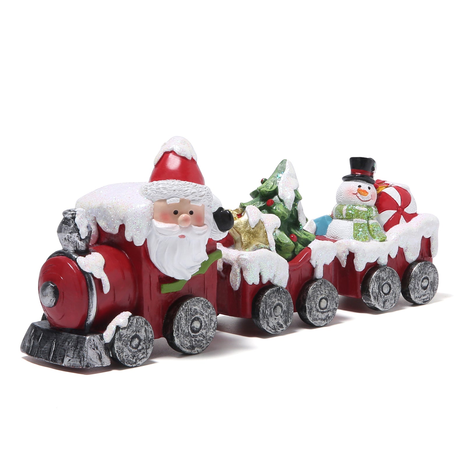 Hodao Christmas Small Train Figurines Decoration Gift Indoor