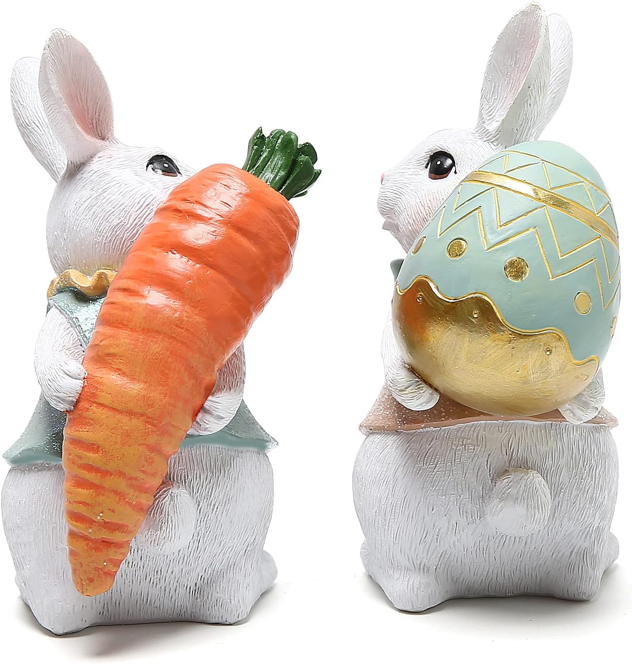 Hodao Easter Bunny Resin Figurines Collection
