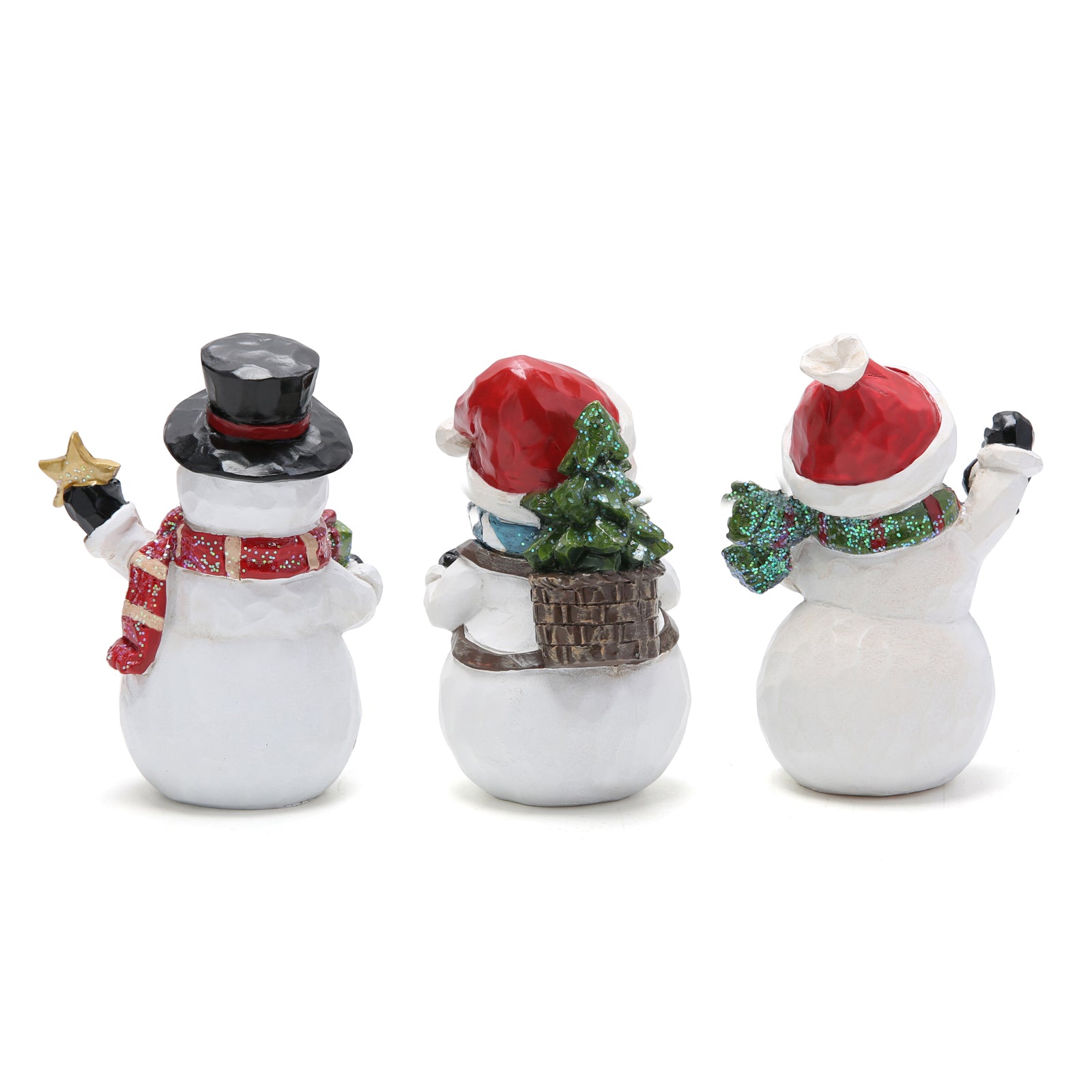 Hodao 3 PCS Christmas Snowman Decorations for Home Xmas Gifts