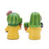 Hodao Cactus garden gnome statue spring and summer Chloroplastida elf layered tray cactus flower gnome southwest style gift desert decorative outdoor statue (cactus)