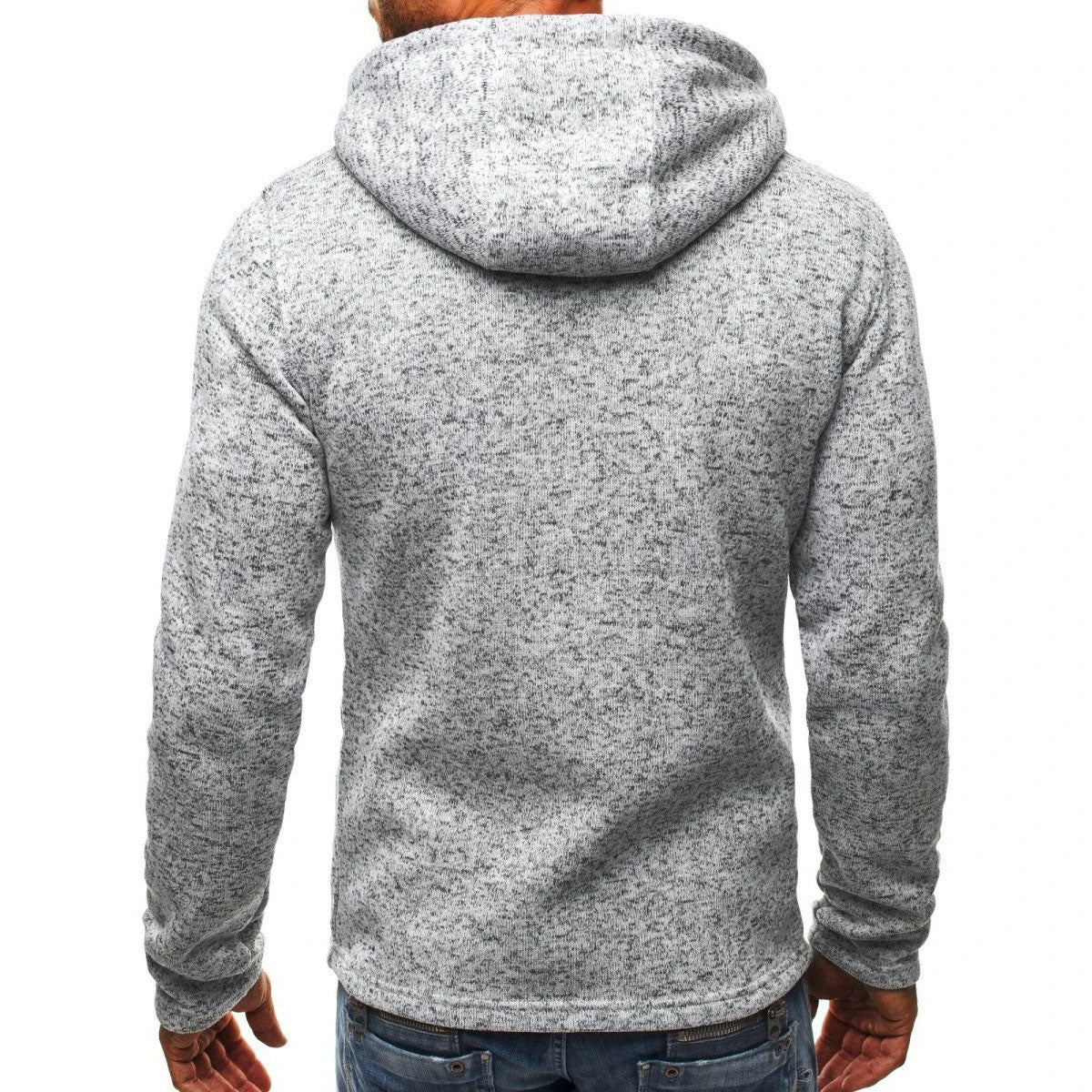 DIOZATIAN Gray S Size Hooded Athletic Jacket Track jackets- Lightweight Breathable Workout Zip-Up Sweatshirt for Men Women