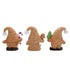 Hodao Christmas Gingerbread Gnomes Trio Decorations for Home