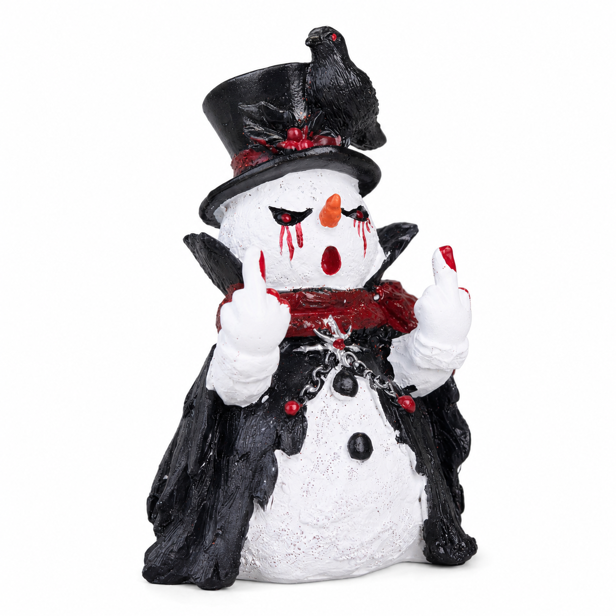 Hodao Dark Mood Snowman – Gothic Christmas Figurine（副本）