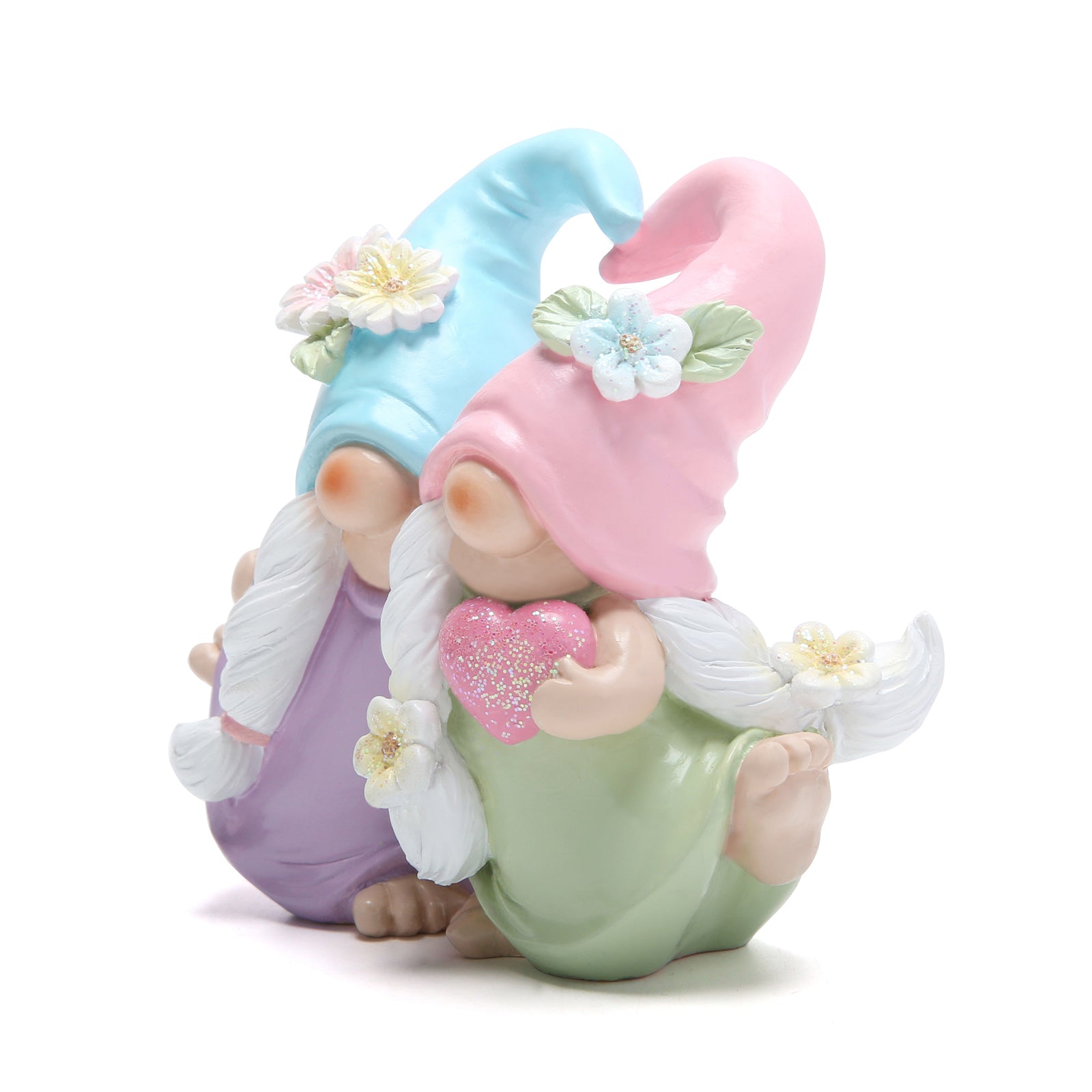 Hodao Summer Sisterhood Friendship Loving Gnomes Collectible Figurines