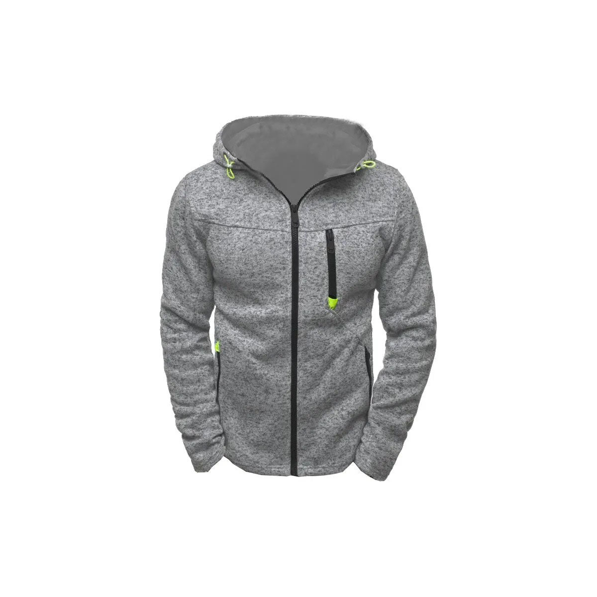 DIOZATIAN Gray S Size Hooded Athletic Jacket Track jackets- Lightweight Breathable Workout Zip-Up Sweatshirt for Men Women