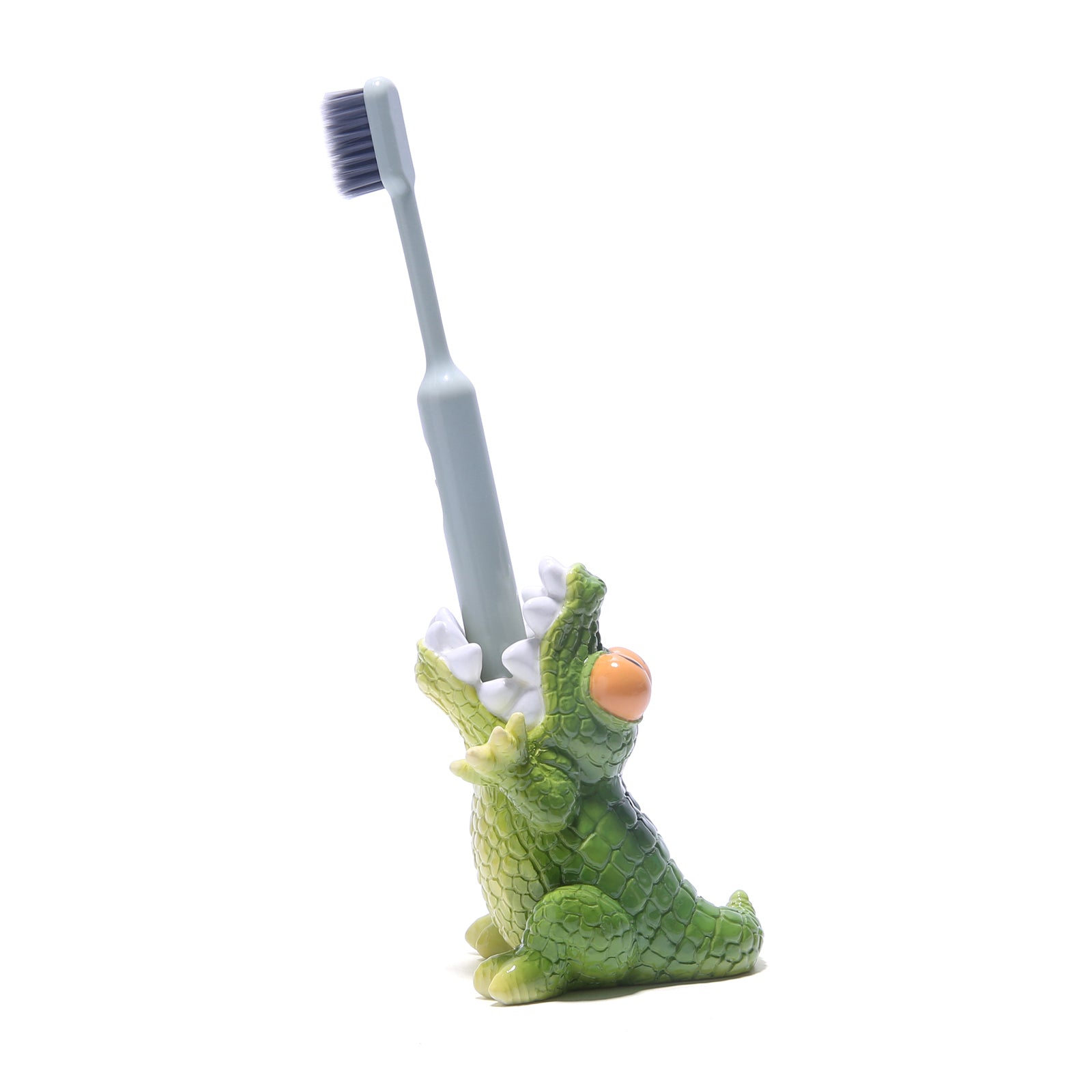 HODAO resin green small crocodile toothbrush holder