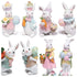 Hodao Easter Bunny Resin Figurines Collection