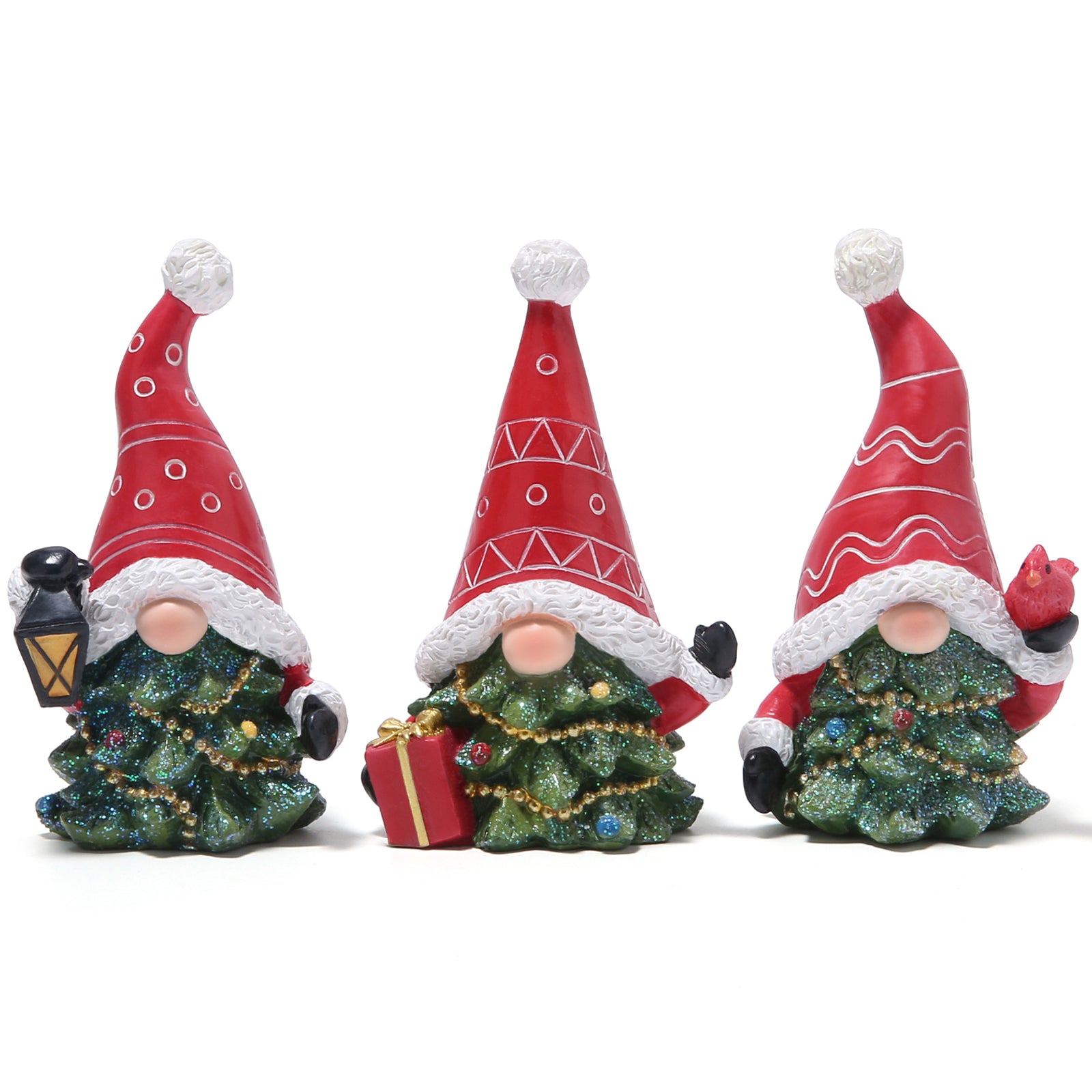 Hodao Christmas Hat Gnomes 3 PCS Xmas Tree Gnomes Decorations