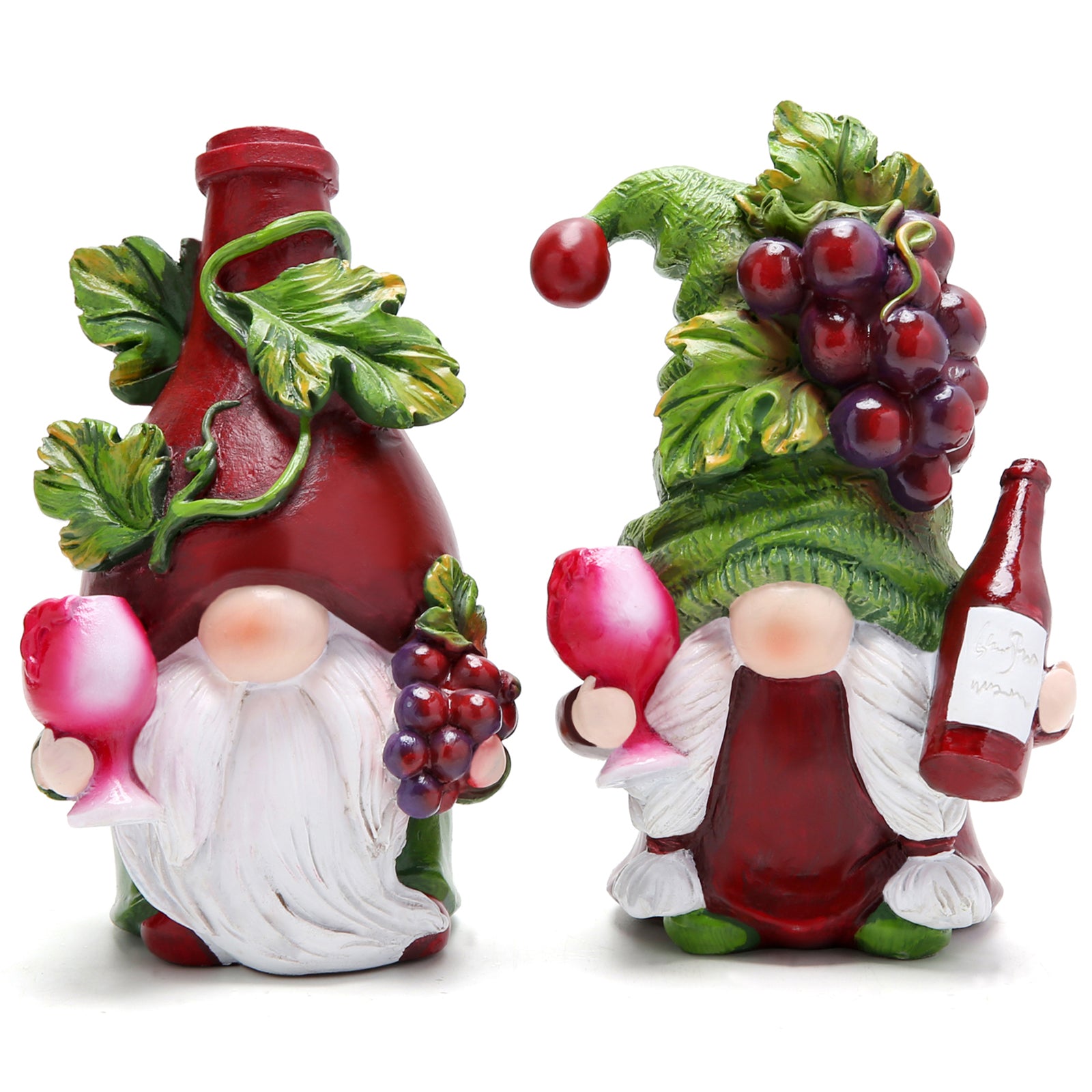 Hodao Red Wine Gnomes Figurines Home Party Decor