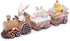 Hodao Easter Train Figurine Bundle (Choose 3/4/6-Piece Set) – Pastel Spring Tabletop Decor Collection with Bunny & Egg Carts, Cute Home Accent for Mantel, Shelf & Tiered Tray, Gift-Ready Easter Decor
