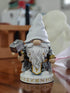 Hodao Viking-Inspired Gnome Figurine with Hammer, Resin Nordic Mythology Shelf Decor for Home, Office, Gift Table & Collector Display
