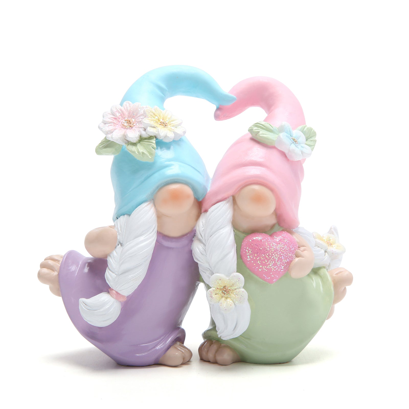 Hodao Summer Sisterhood Friendship Loving Gnomes Collectible Figurines