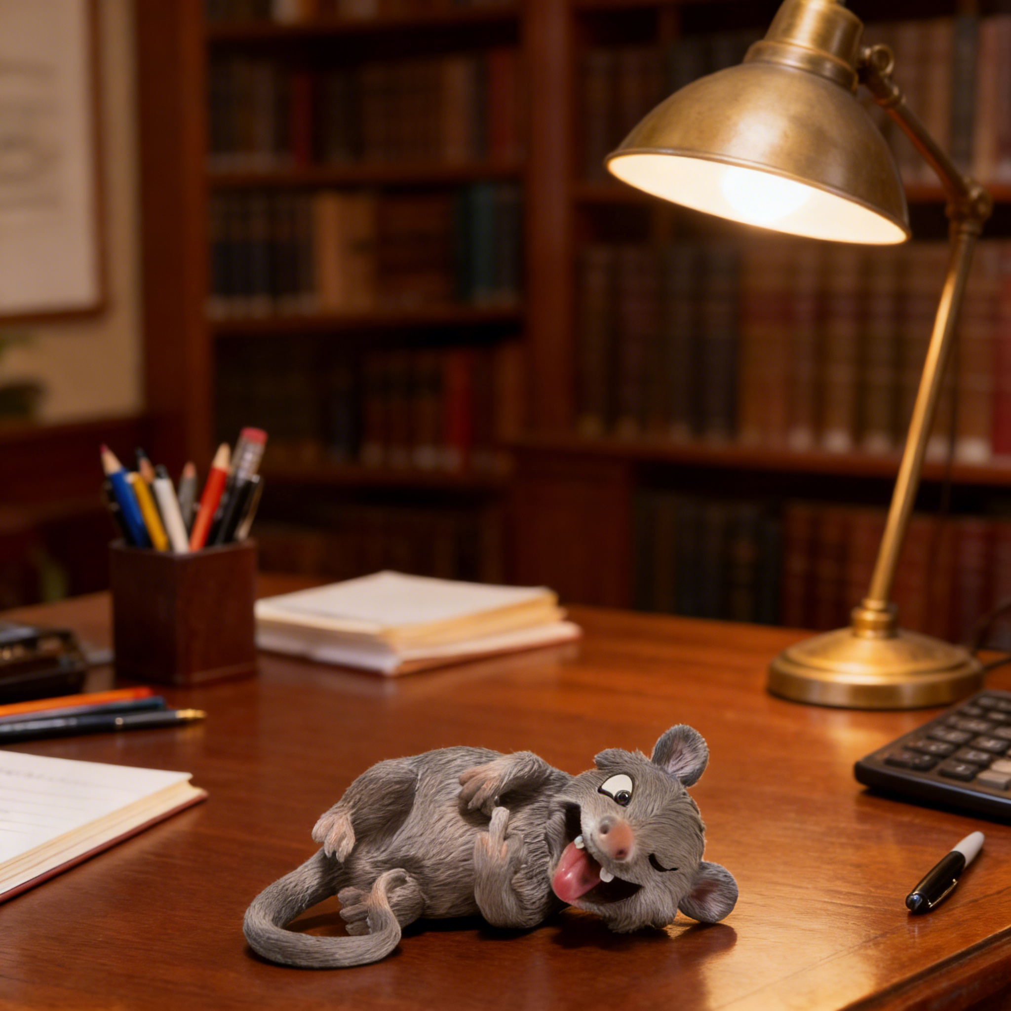 Hodao Hilarious Laughing Opossum Figurine, Novelty Gag Gift for Adults, Desk & Car Decor