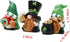 Hodao 3 PCS St Patricks Day Gnome Decorations Beard Elf for St Patrick's Day Decor Home Table Ornament Decor Dwarf Figurines for St. Patricks Day Gifts Green Irish Handmade Gnome Decoration