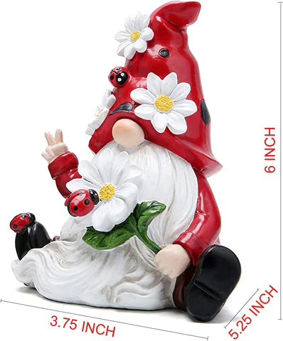 Hodao Ladybug Gnomes 3PCS Ladybug Kitchen Tiered Tray Decor