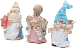 Hodao 3PCS Ocean Animals Gnomes Handmade Scandinavian Gnomes