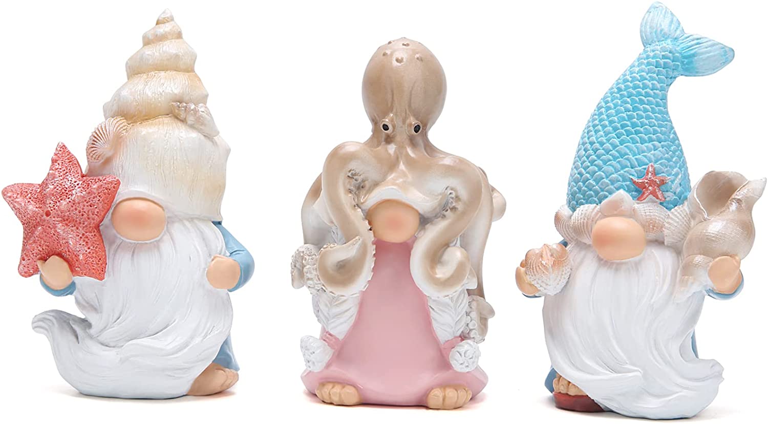 Hodao 3PCS Ocean Animals Gnomes Handmade Scandinavian Gnomes