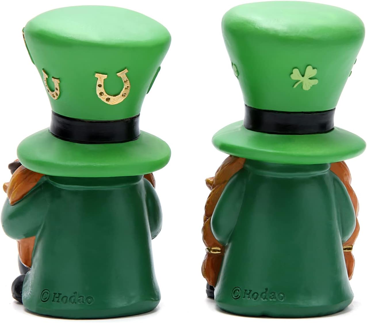 Hodao 2 PCS Spring St Patricks Day Gnomes Decorations Beard Elf Decor Home Table Ornament Decor Dwarf Figurines for St. Patricks Day Gifts Green Irish Gnome Decorations