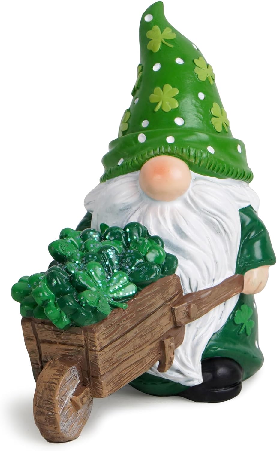 Hodao St Patrick's Day Gnomes Decorations Beard Elf for St Patricks Day Decor Home Table Ornament Decor Dwarf Figurines for St. Patrick's Gifts Green Irish Handmade Gnome Decorations Gifts