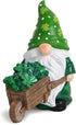 Hodao St Patrick's Day Gnomes Decorations Beard Elf for St Patricks Day Decor Home Table Ornament Decor Dwarf Figurines for St. Patrick's Gifts Green Irish Handmade Gnome Decorations Gifts