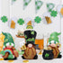 Hodao 3 PCS St Patricks Day Gnome Decorations Beard Elf for St Patrick's Day Decor Home Table Ornament Decor Dwarf Figurines for St. Patricks Day Gifts Green Irish Handmade Gnome Decoration