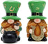 Hodao 2 PCS Spring St Patricks Day Gnomes Decorations Beard Elf Decor Home Table Ornament Decor Dwarf Figurines for St. Patricks Day Gifts Green Irish Gnome Decorations