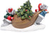 Hodao Christmas Mice Figurines with Gifts – Holiday Mouse Decorations with Xmas Hat Details – Festive Christmas Table, Mantel, and Home Decor Ornaments
